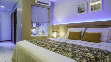 Kanaloa Plus | Frigobar, cofres nos quartos, cortinas blackout, Wi-Fi de cortesia