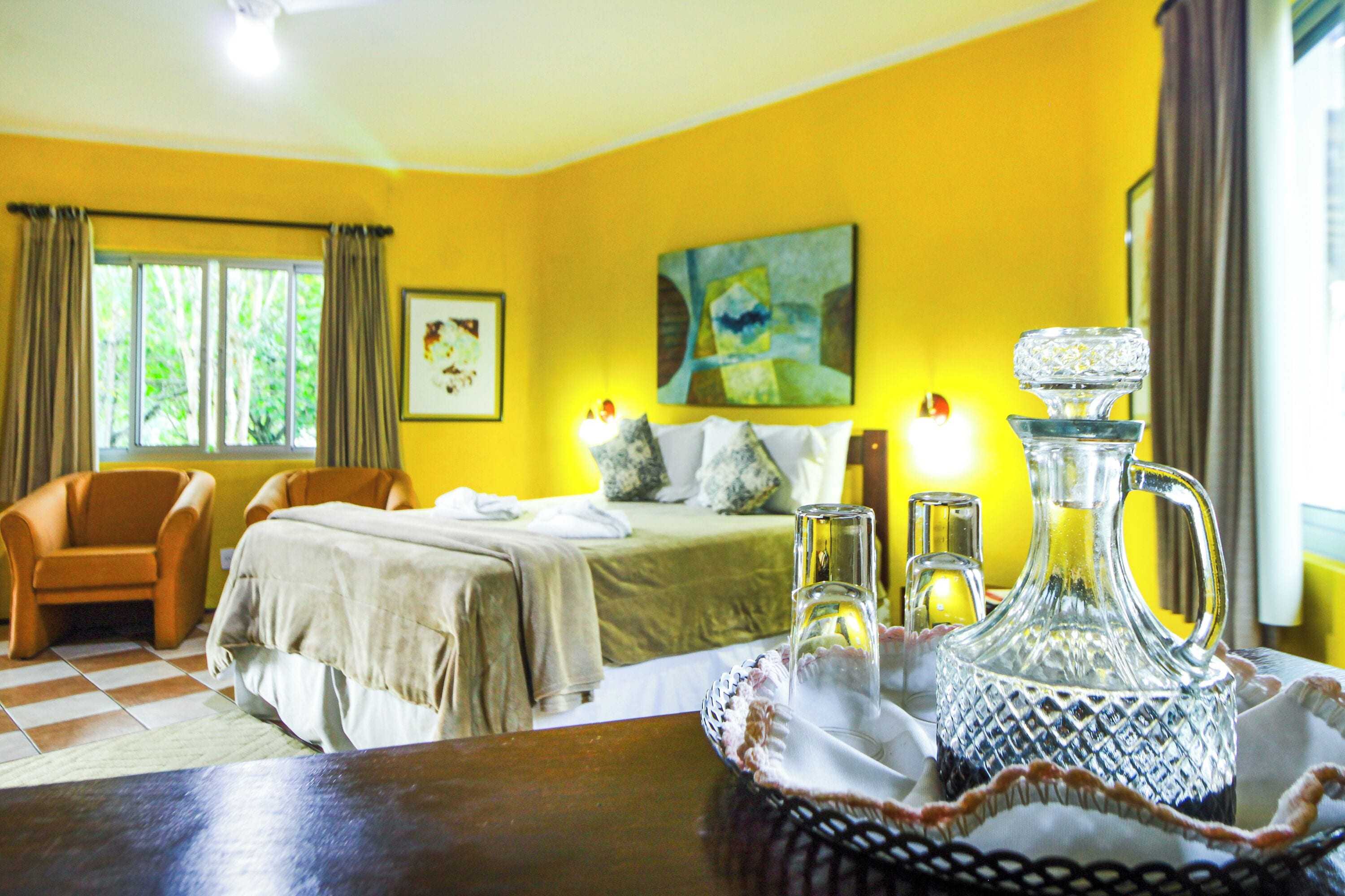 Deluxe Chalet, Jetted Tub | Premium bedding, minibar, desk, blackout drapes