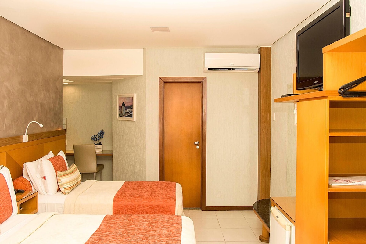 Minibar, in-room safe, desk, laptop workspace
