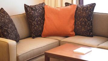 Premium bedding, pillow-top beds, in-room safe, desk
