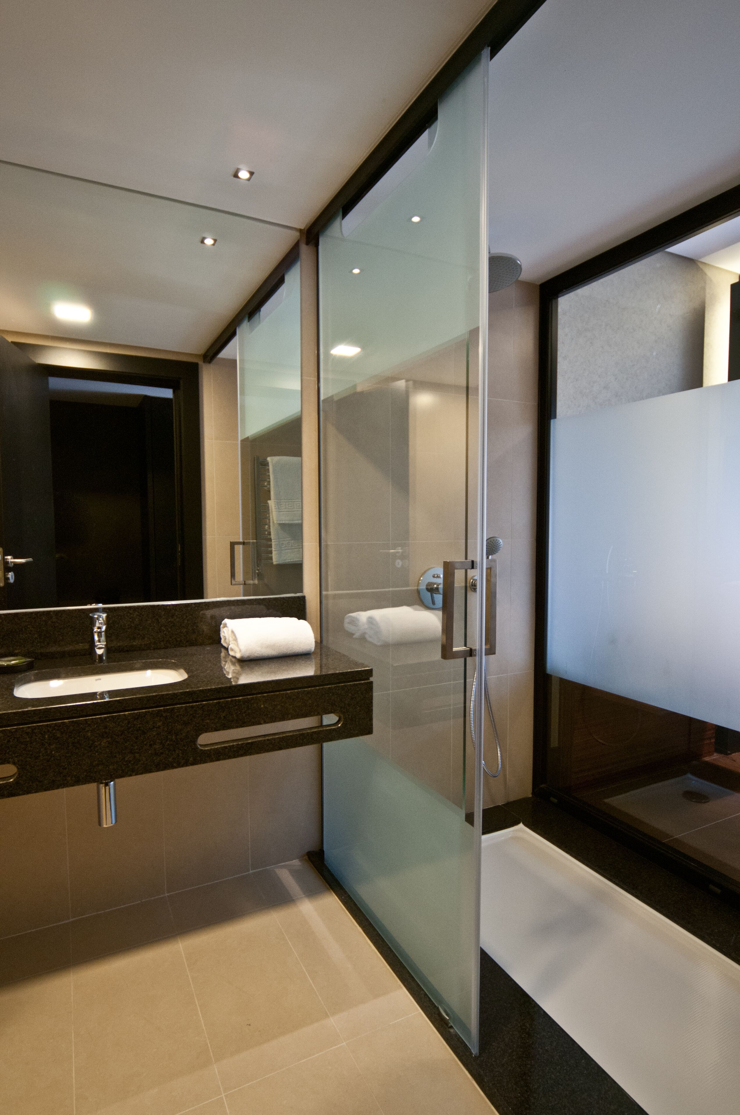 free toiletries, hair dryer, towels