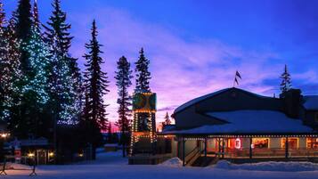 Front of property – evening/night