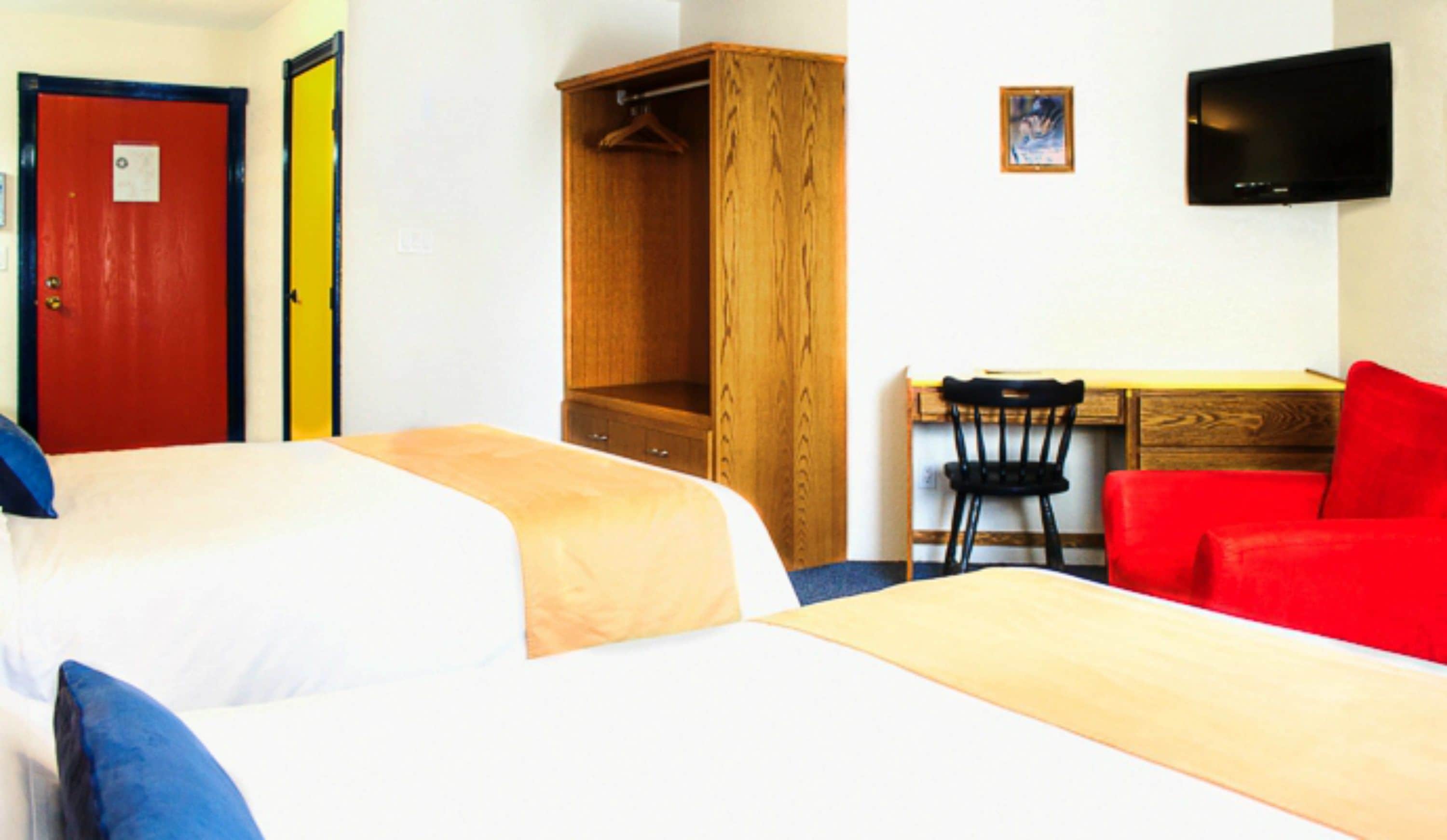 standard room, 2 queen beds | blackout curtains, free wifi, bed sheets
