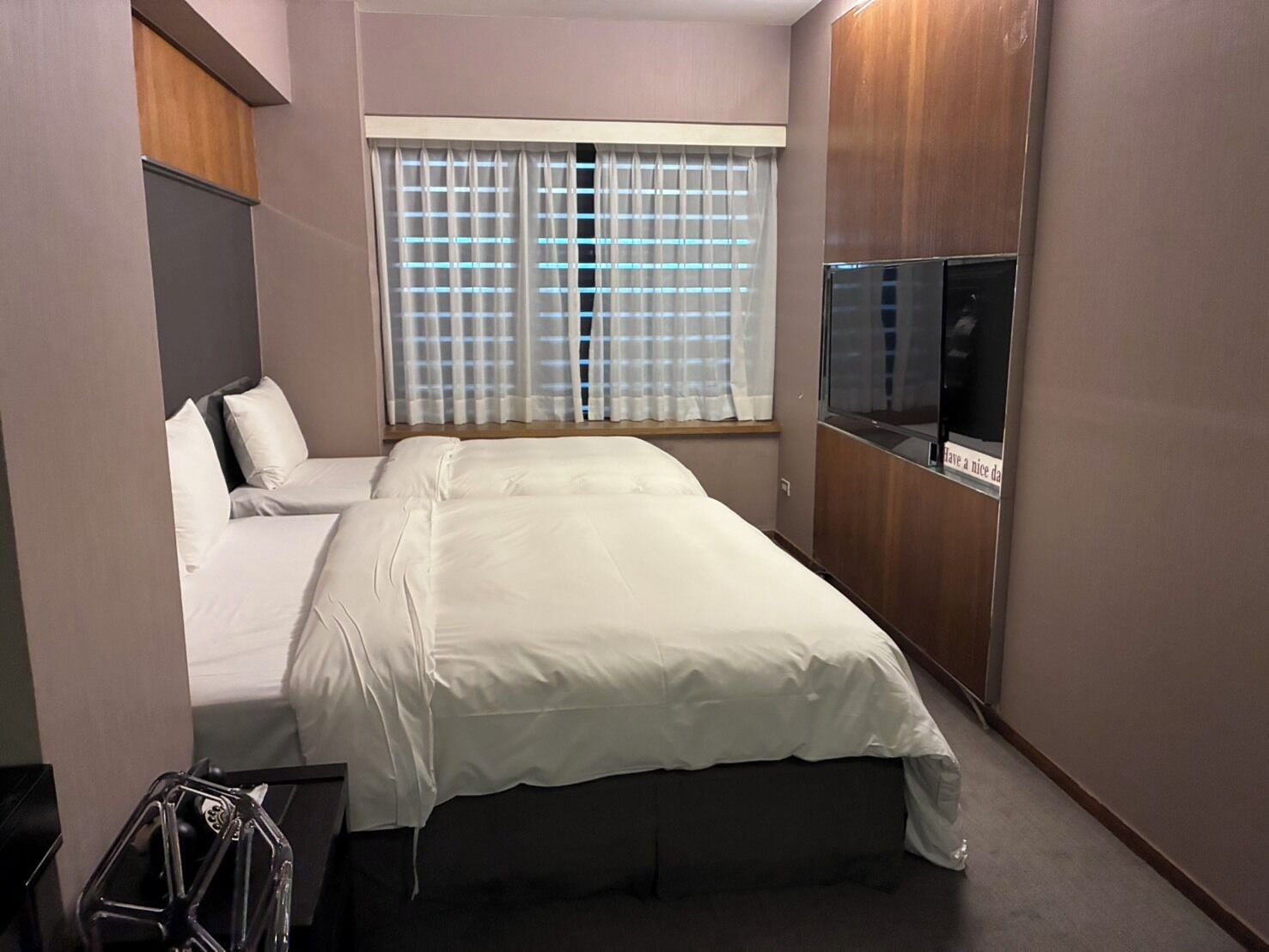 deluxe triple room | premium bedding, in-room safe, desk, laptop workspace