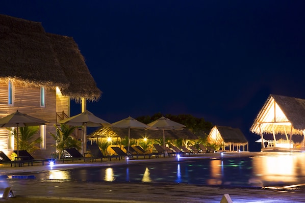 Front of property – evening/night