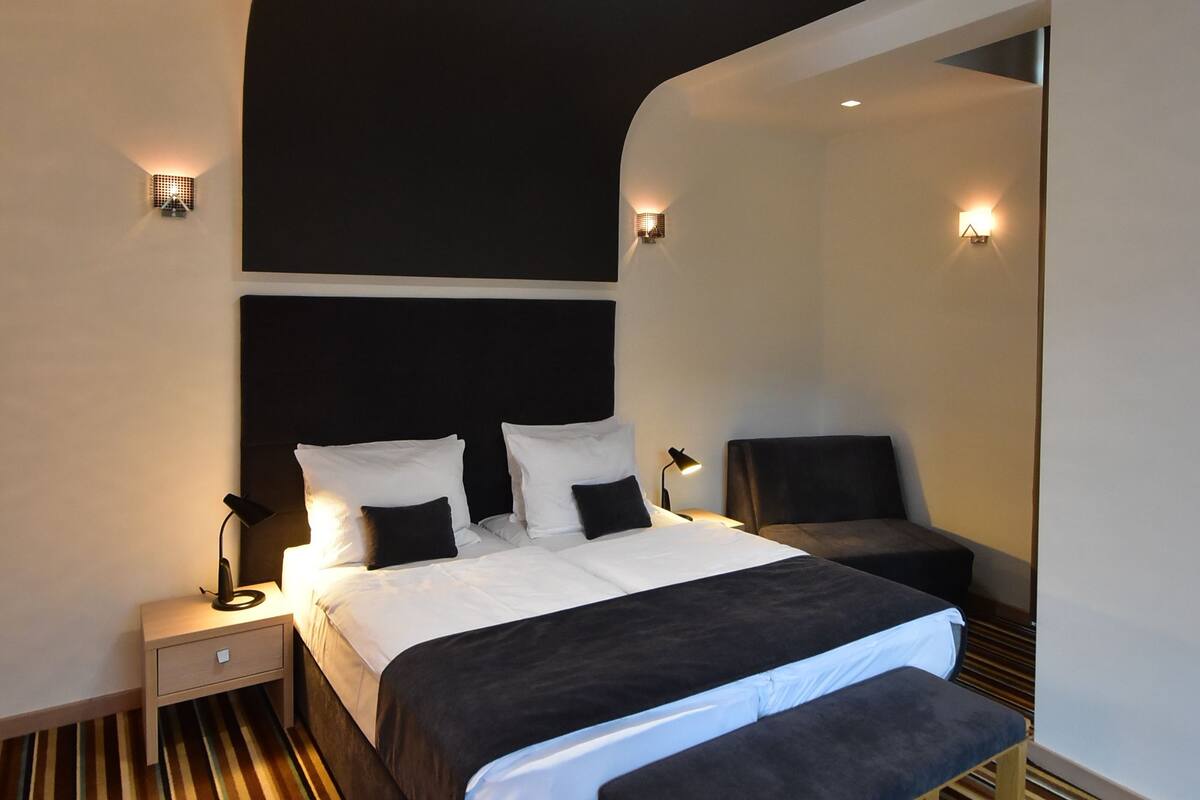 Minibar, in-room safe, soundproofing, iron/ironing board (on request)