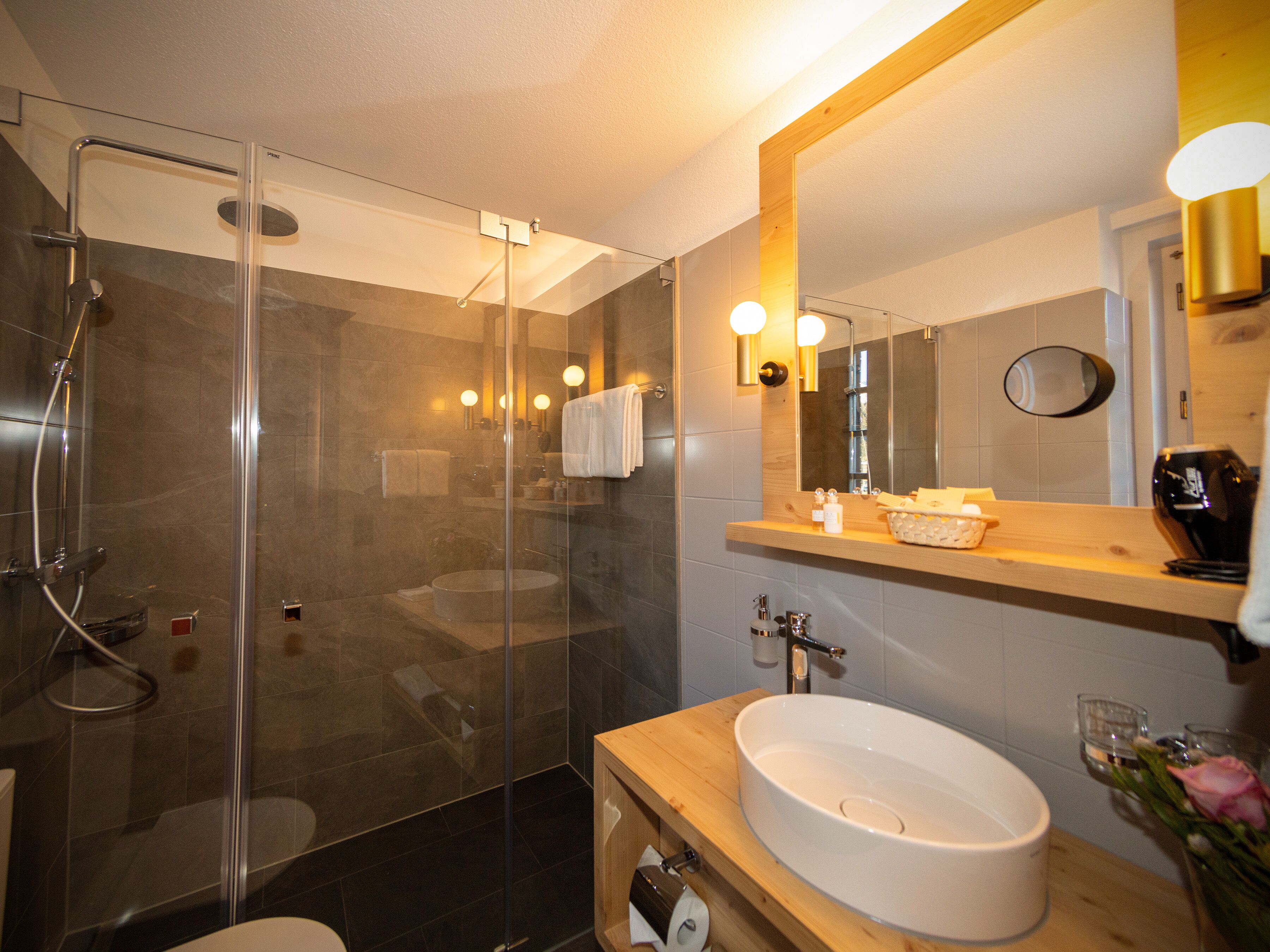 double room | bathroom | hair dryer, towels