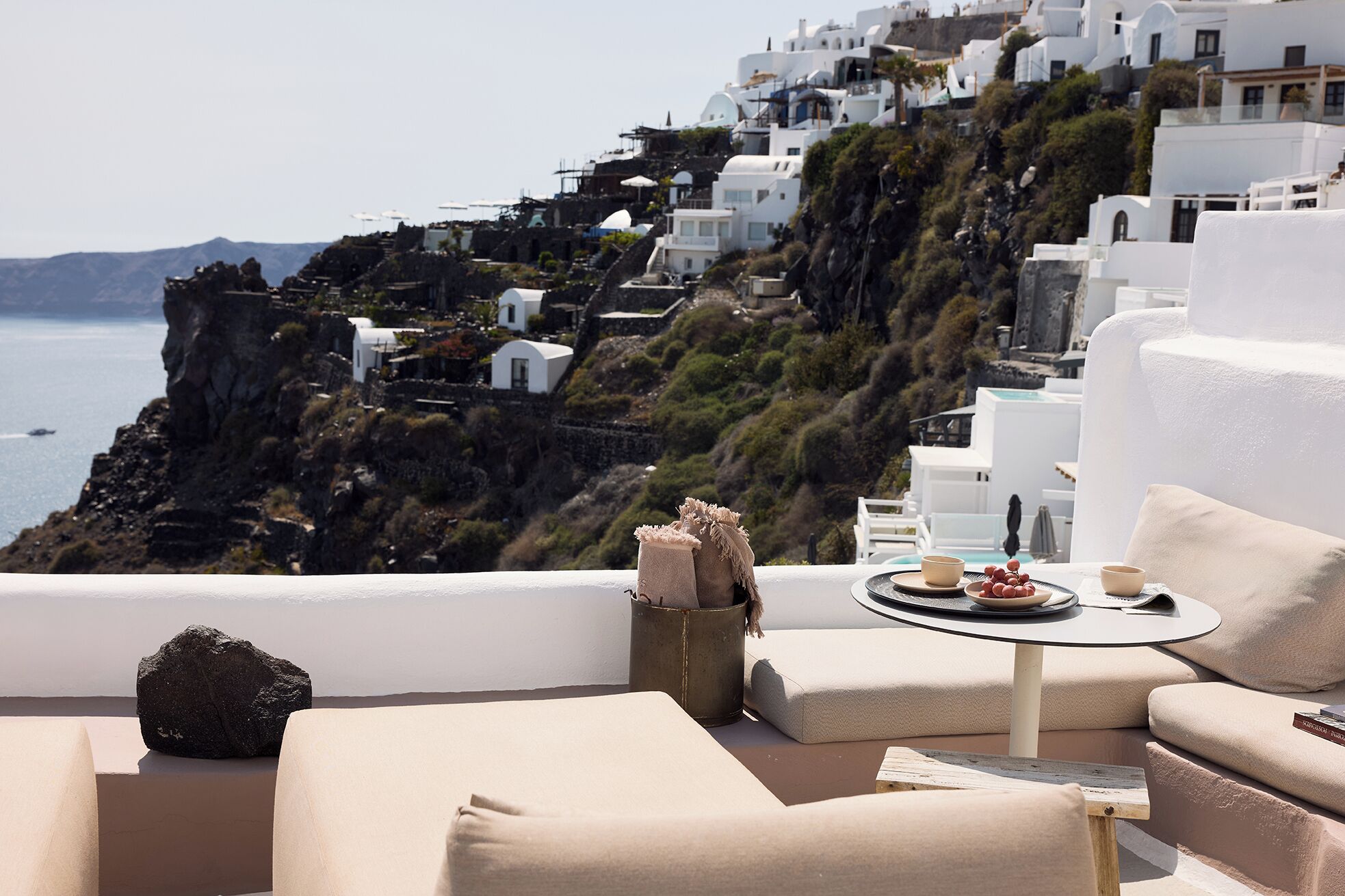 Honeymoon suite, uitzicht op zee (Indoor Jetted Plunge Pool) | Terras