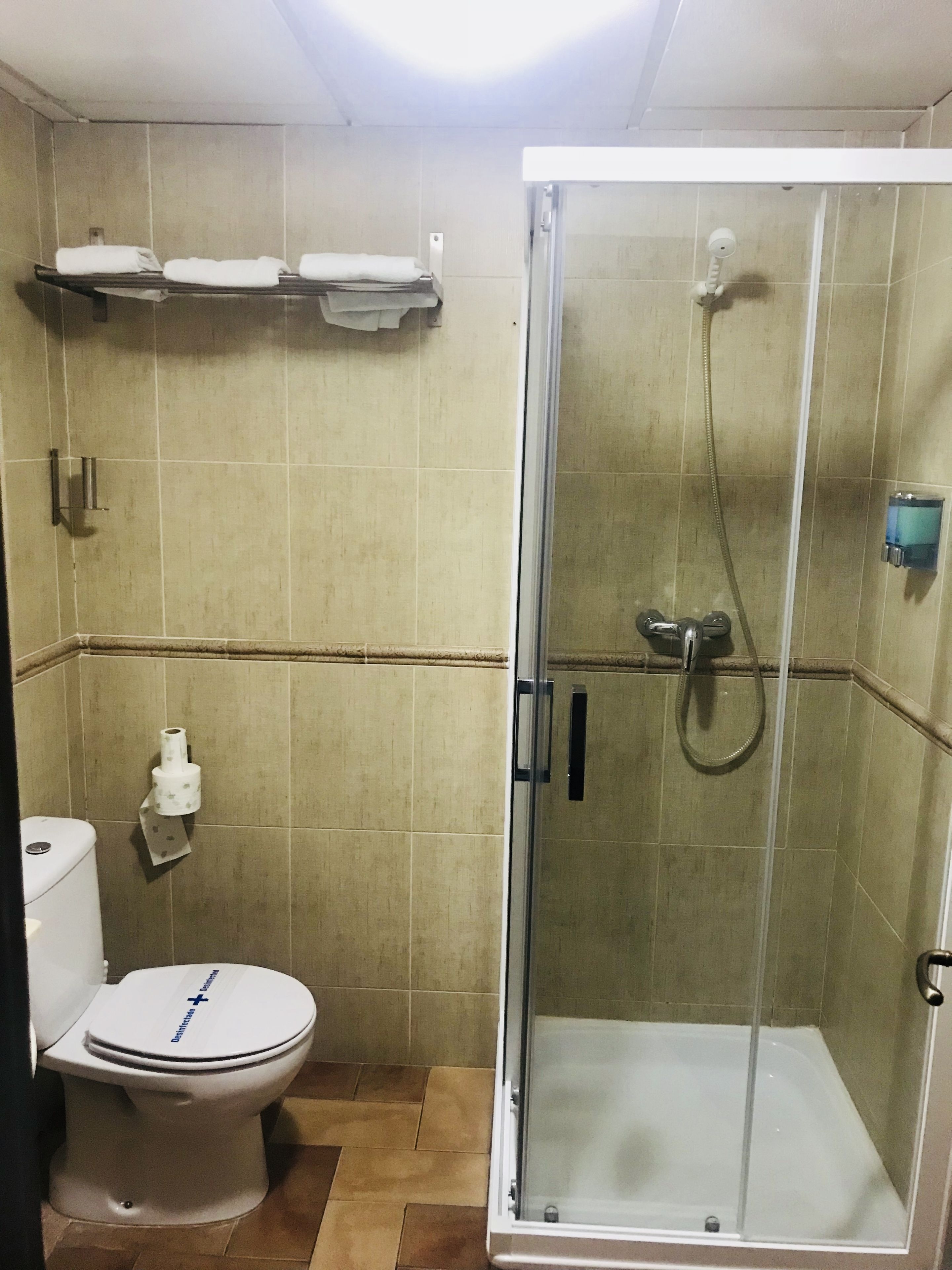 free toiletries, hair dryer, towels