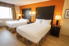 Desk, free WiFi, bed sheets