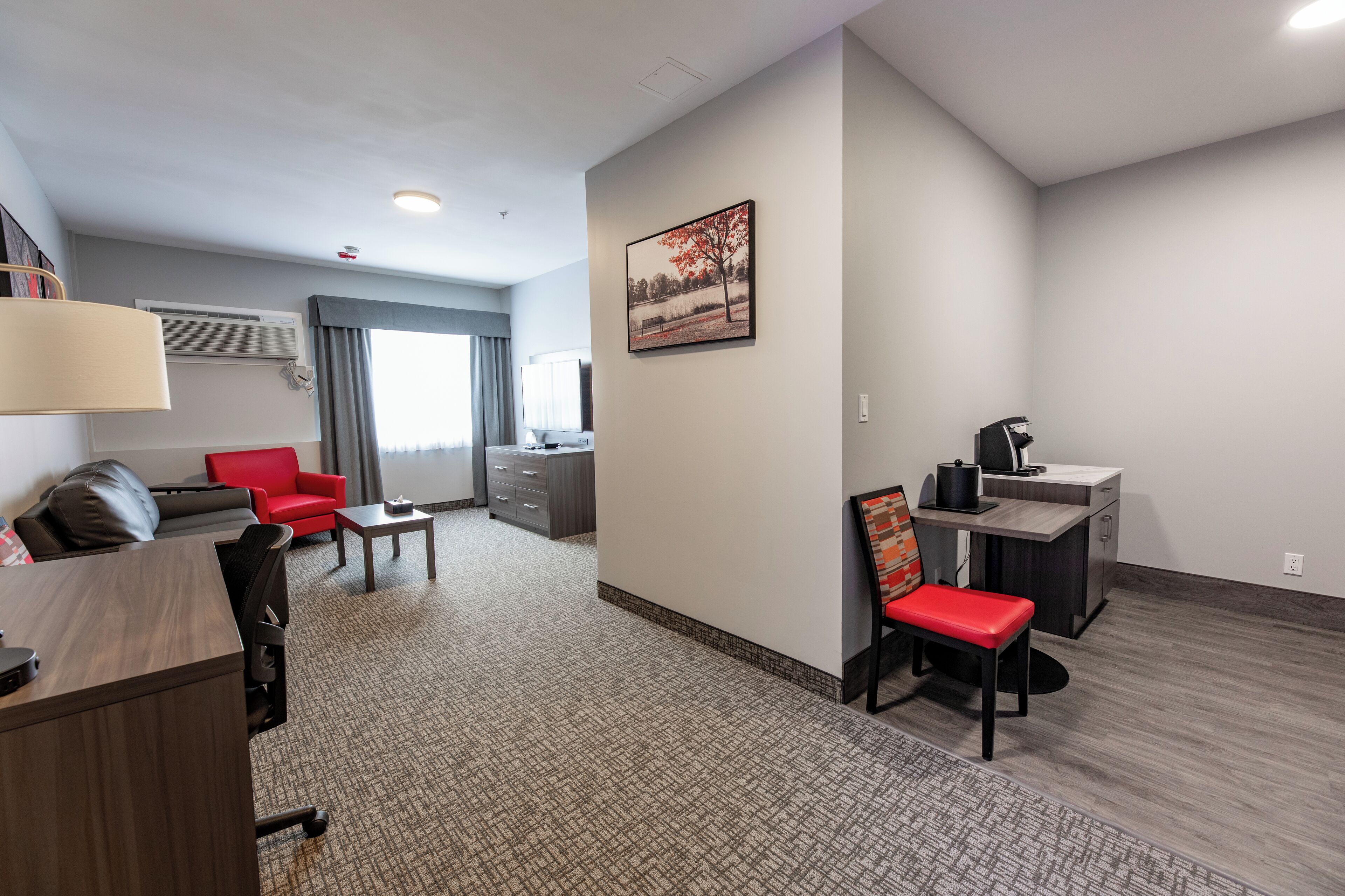 family kitchenette suite | living area | tv