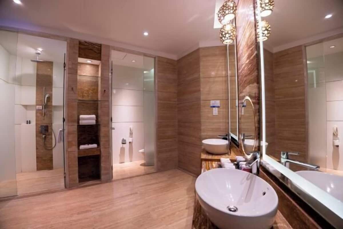 Free toiletries, hair dryer