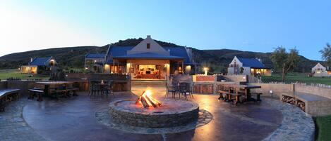 Front of property – evening/night