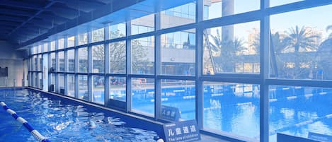 Indoor pool, outdoor pool