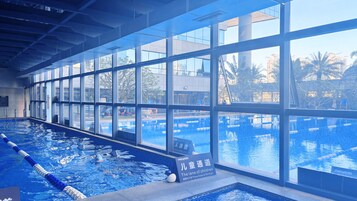 Indoor pool, outdoor pool