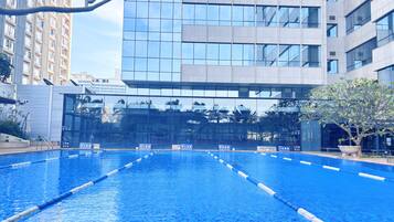 Indoor pool, outdoor pool