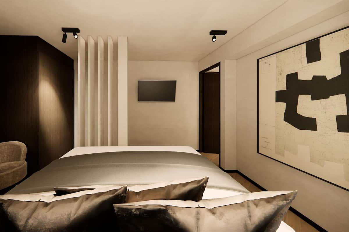 Suite familiar | Minibar, caja de seguridad en la habitación y escritorio