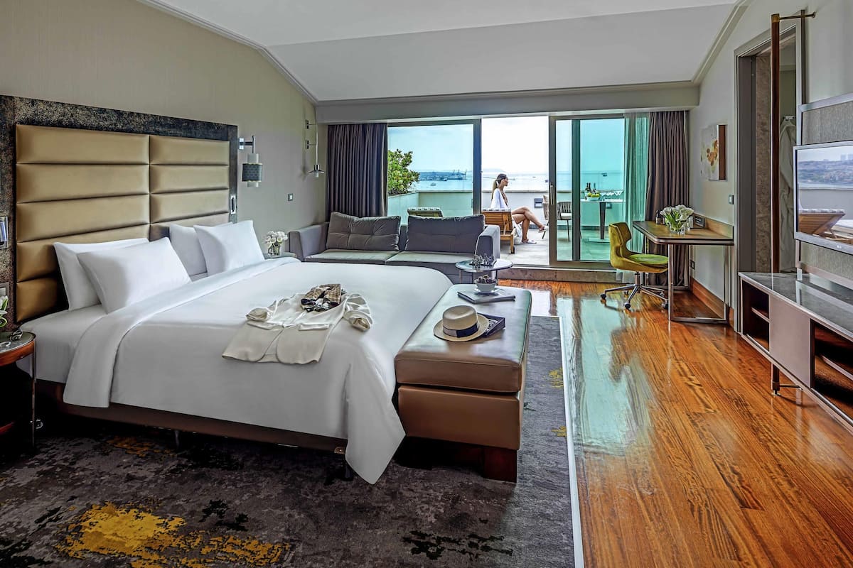 Suíte, 1 cama de casal (Bosphorus) | 1 quarto, roupas de cama premium, camas Select Comfort, frigobar
