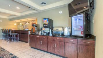 Free daily self-service breakfast
