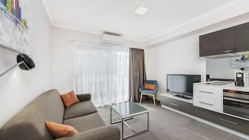 45-inch TV with cable channels, streaming services