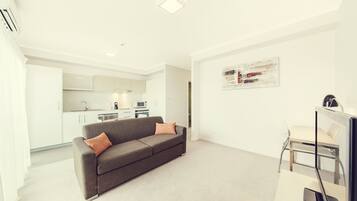 45-inch TV with cable channels, streaming services