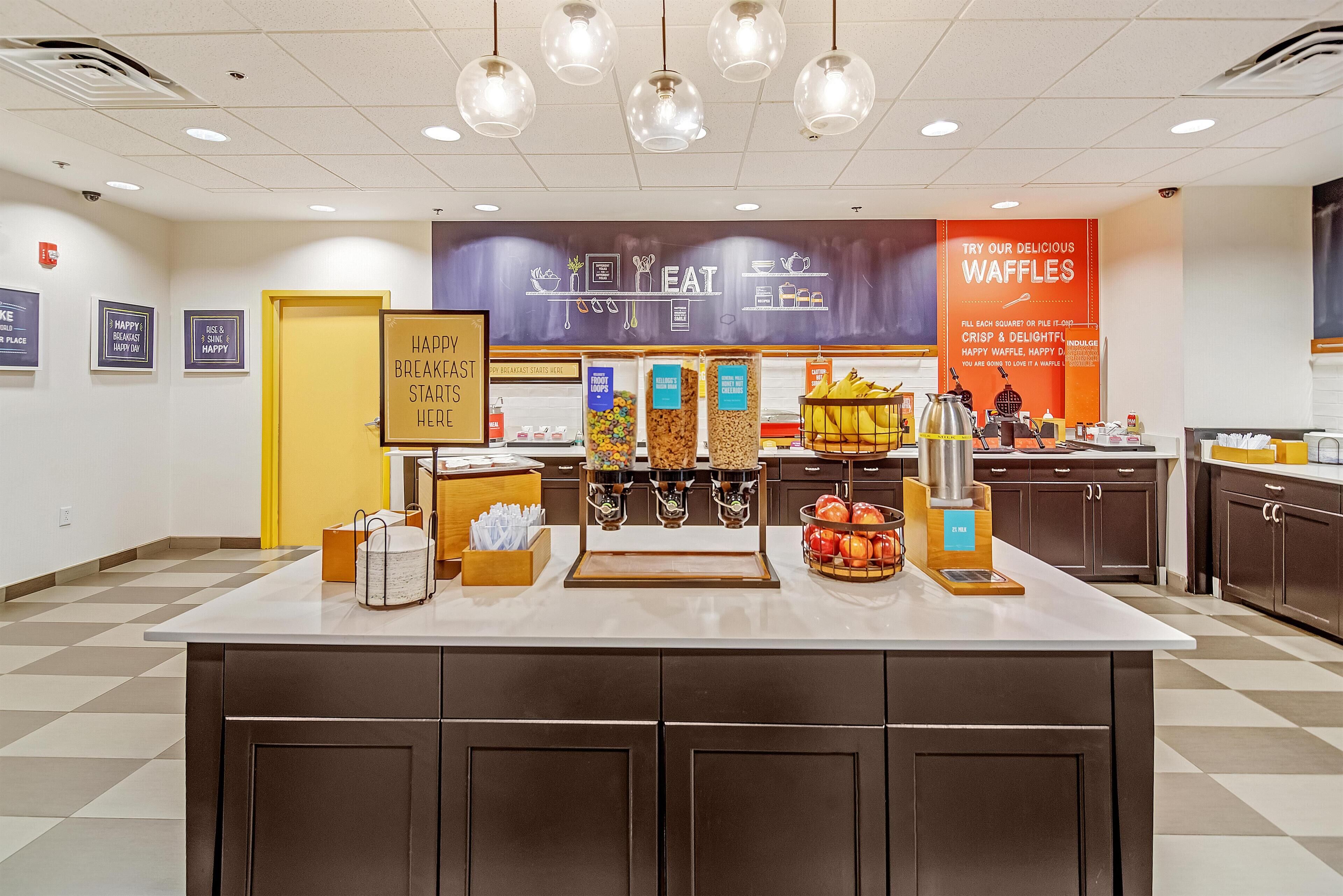 Free daily buffet breakfast