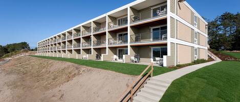 Vue sur la campagne depuis l’hébergement