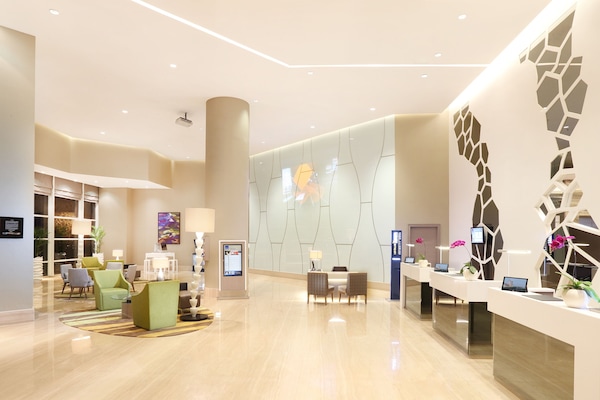 Mostrador para check-in y check-out