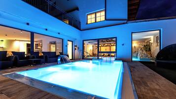 Indoor pool, seasonal outdoor pool
