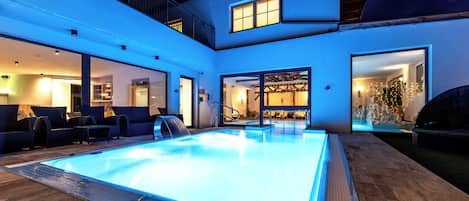 Indoor pool, seasonal outdoor pool