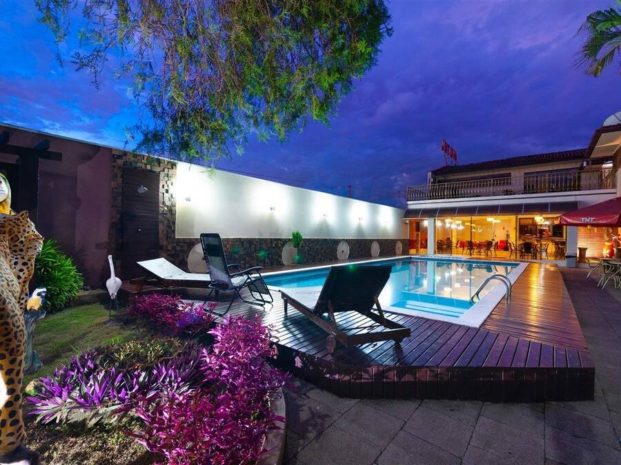 Outdoor pool, open 10 AM to midnight, sun loungers