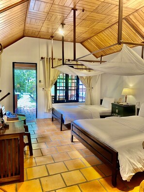 平房, 花园景观 | 迷你吧、客房内保险箱、免费 WiFi、床单