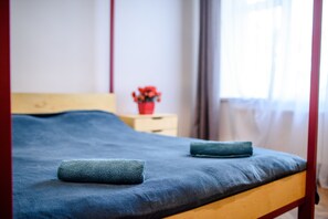 Standard Double Room, 1 Queen Bed, Private Bathroom, Courtyard View | Iron/ironing board, free WiFi, bed sheets - Coffee Home Hostel (Lviv)