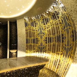 Salas para tratamentos a dois, sauna seca, banho turco/hammam