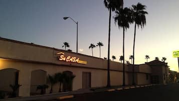 Front of property - evening/night