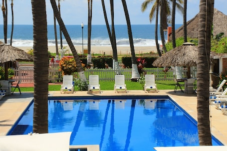 On the beach. Hotel Surf Olas Altas