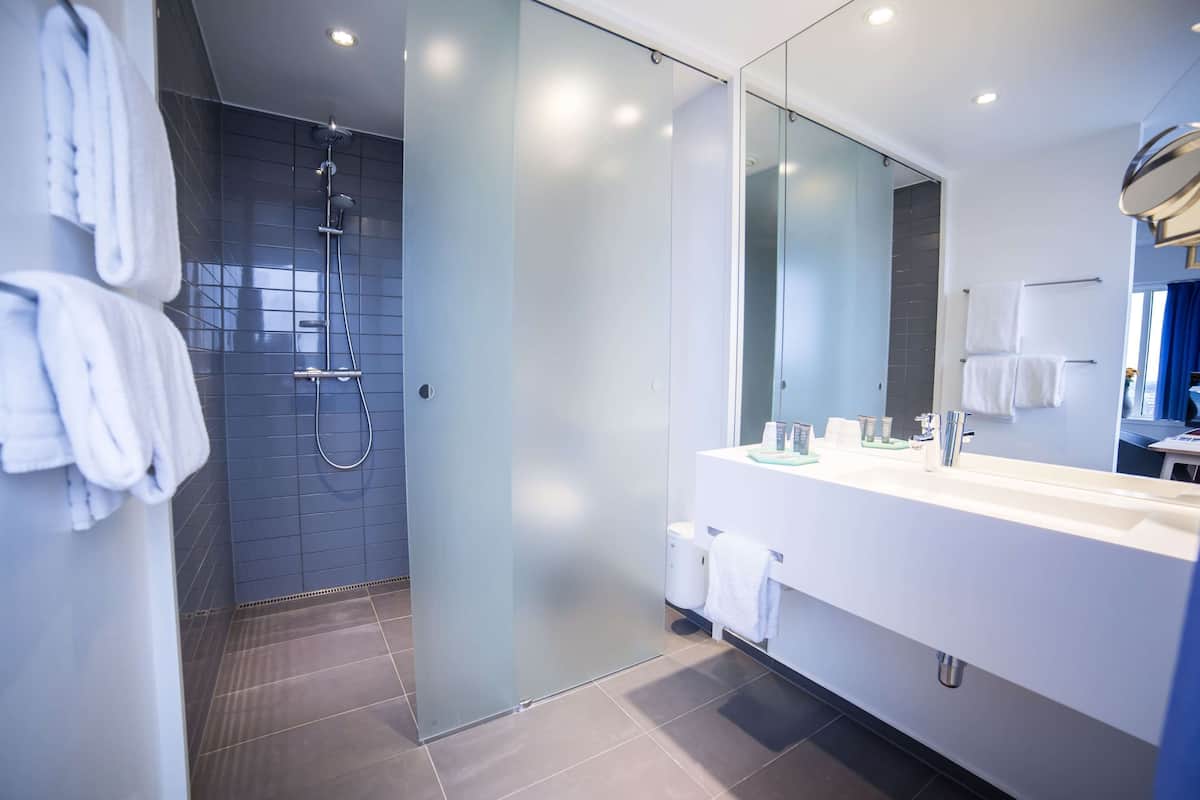 Douche, articles de toilette écologiques, sÚche-cheveux