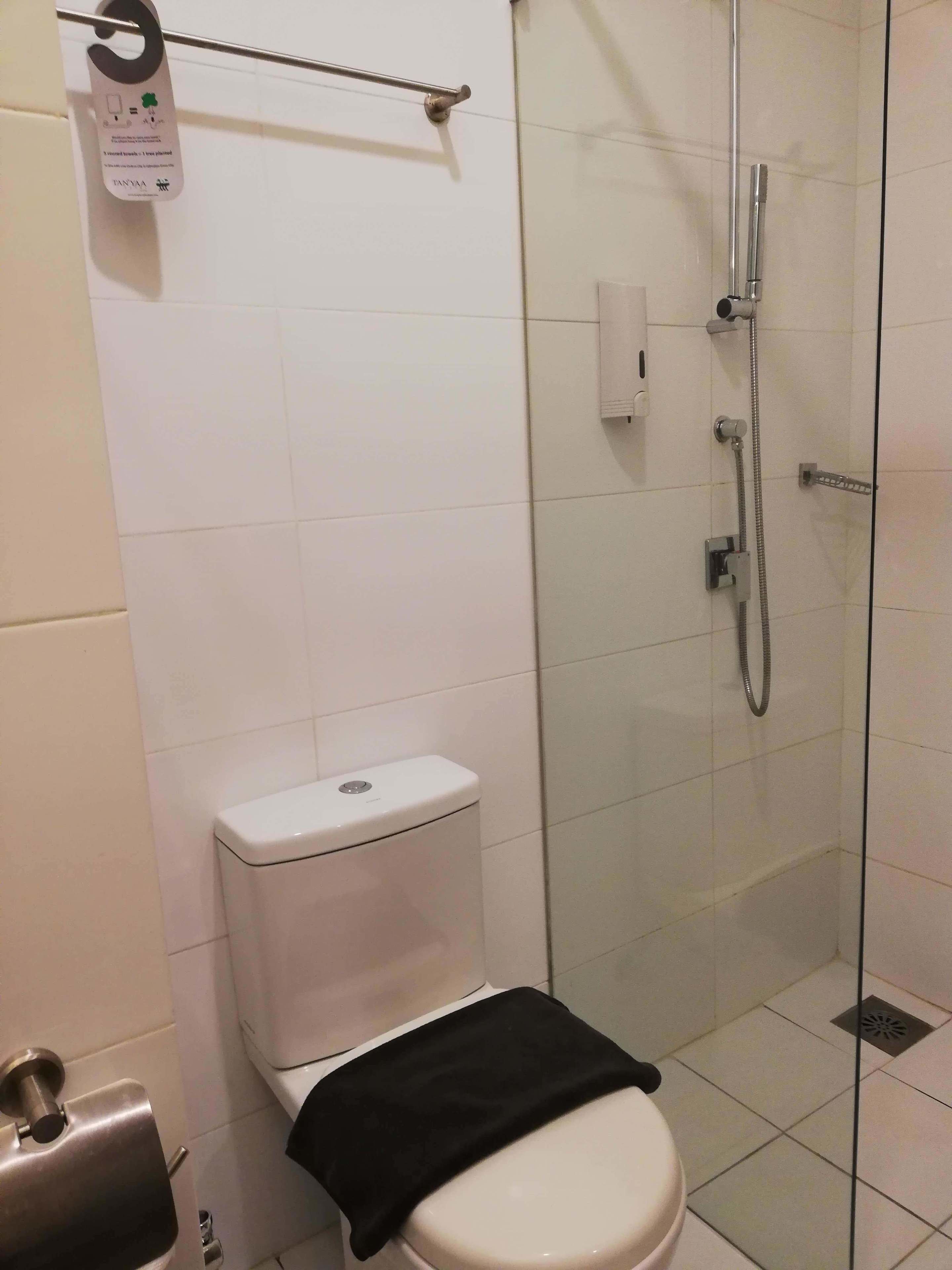 shower, free toiletries, hair dryer, bidet