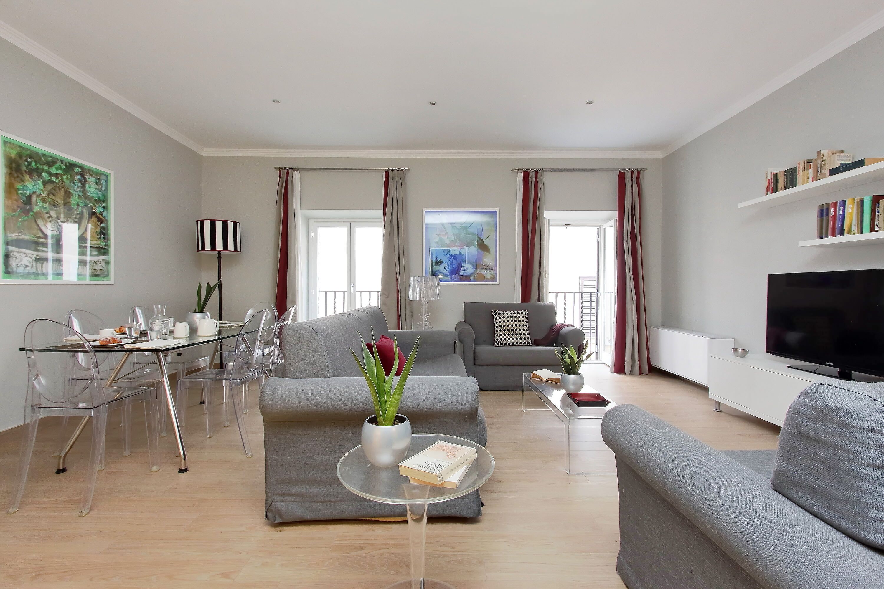 Apartment, 1 Schlafzimmer | Wohnbereich | Flachbildfernseher