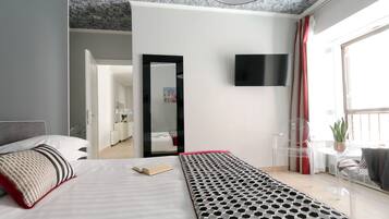 Apartamento, 2 habitaciones, terraza | Caja fuerte, tabla de planchar con plancha, cunas gratuitas