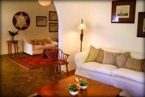 Suite Eksekutif | Ruang keluarga | Televisi layar datar 21-inci dengan saluran TV kabel dan TV