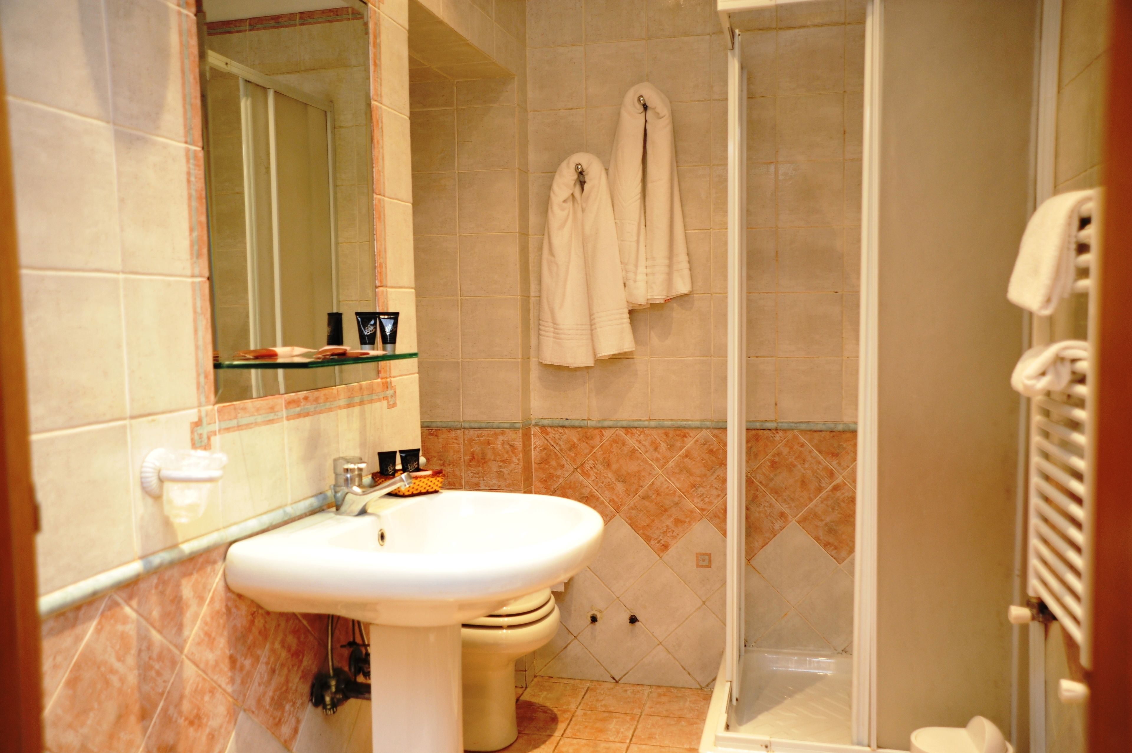 rainfall showerhead, free toiletries, hair dryer, bidet