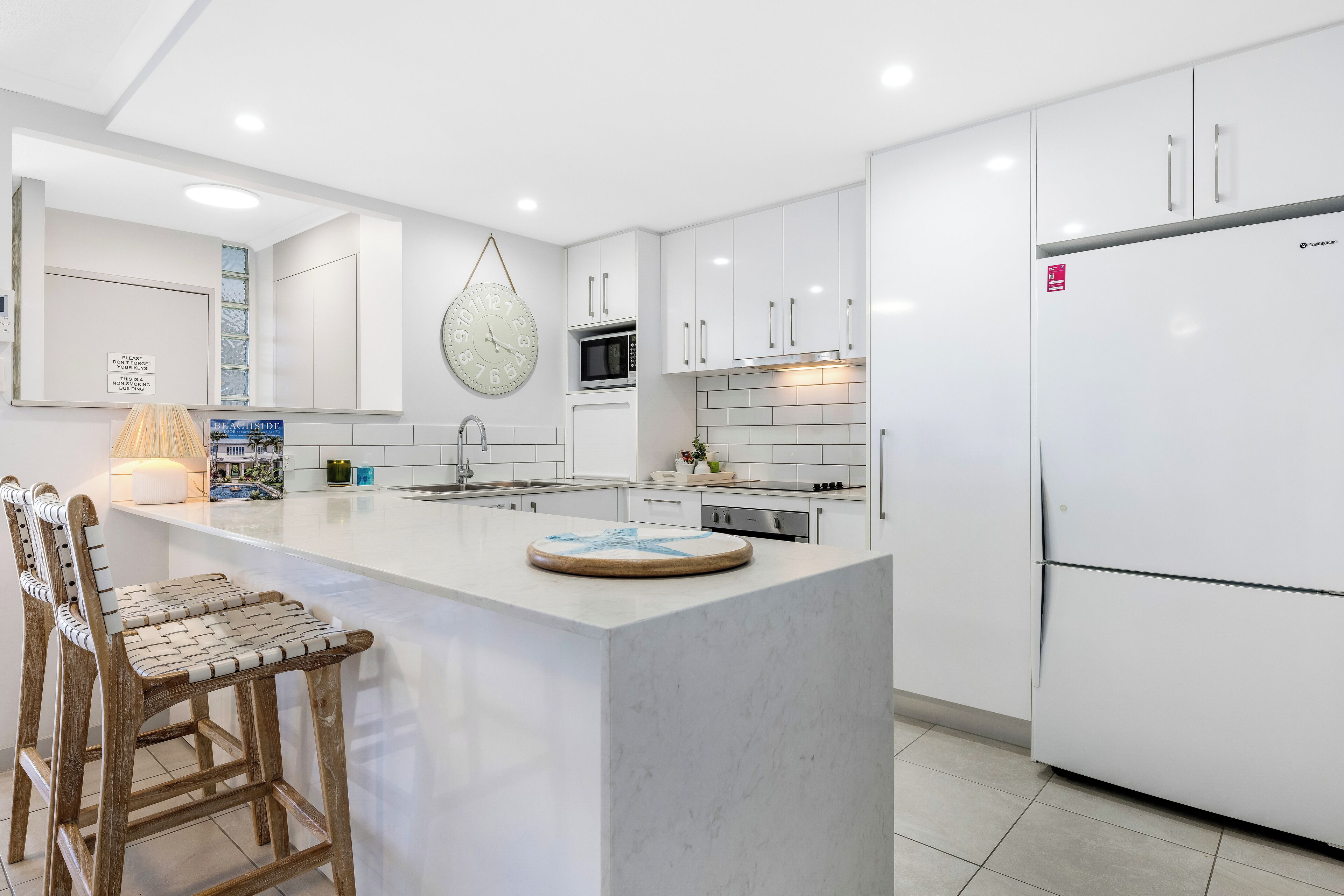 Two Bedroom Apartment with Spa Bath | Private kitchen | Full-sized fridge, microwave, stovetop, dishwasher