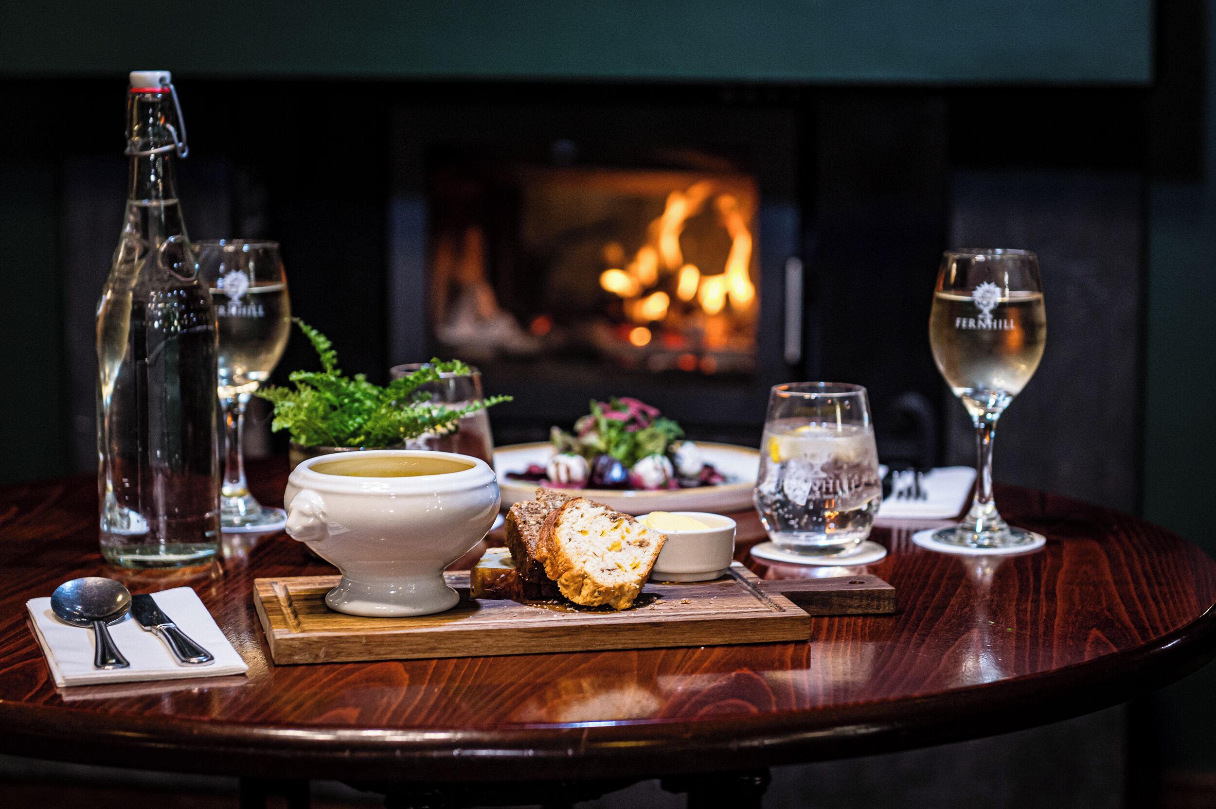 breakfast, lunch, dinner served; modern european cuisine