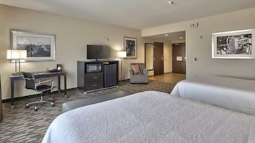 Room, 2 Queen Beds, Accessible, Non Smoking | Iron/ironing board, cribs/infant beds, free WiFi, bed sheets