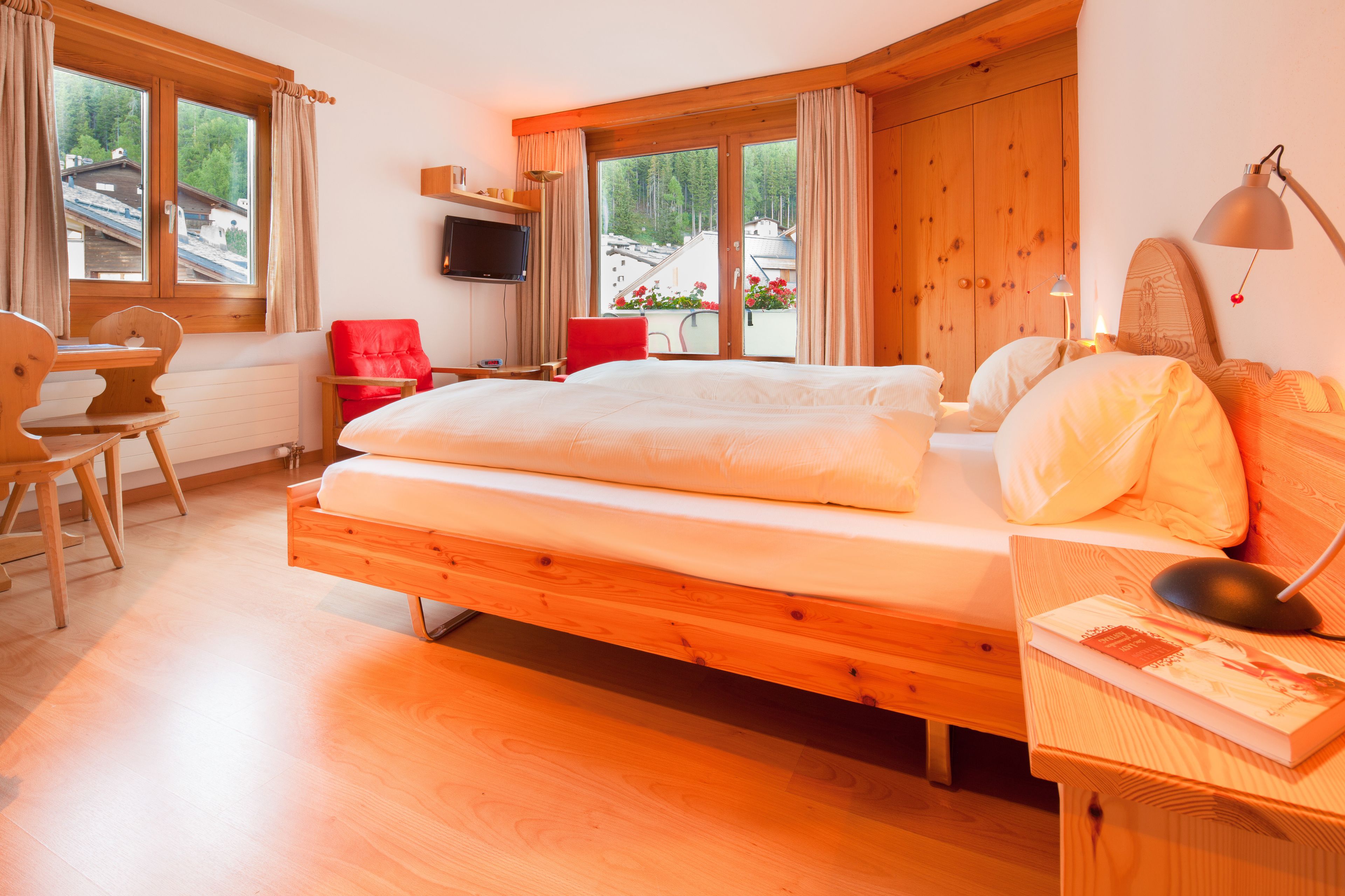 Chambre Double Classique, balcon, vue montagne