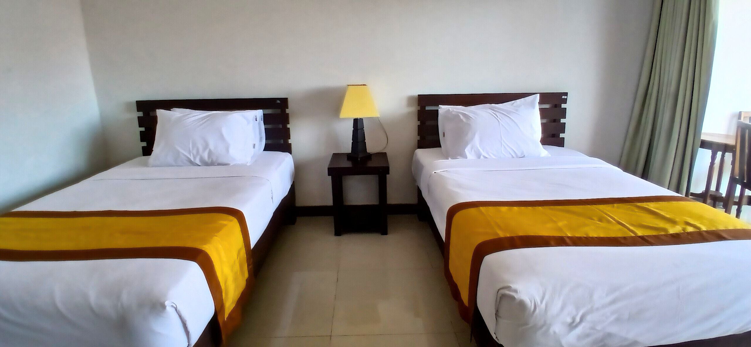 Individually decorated, desk, blackout curtains, rollaway beds