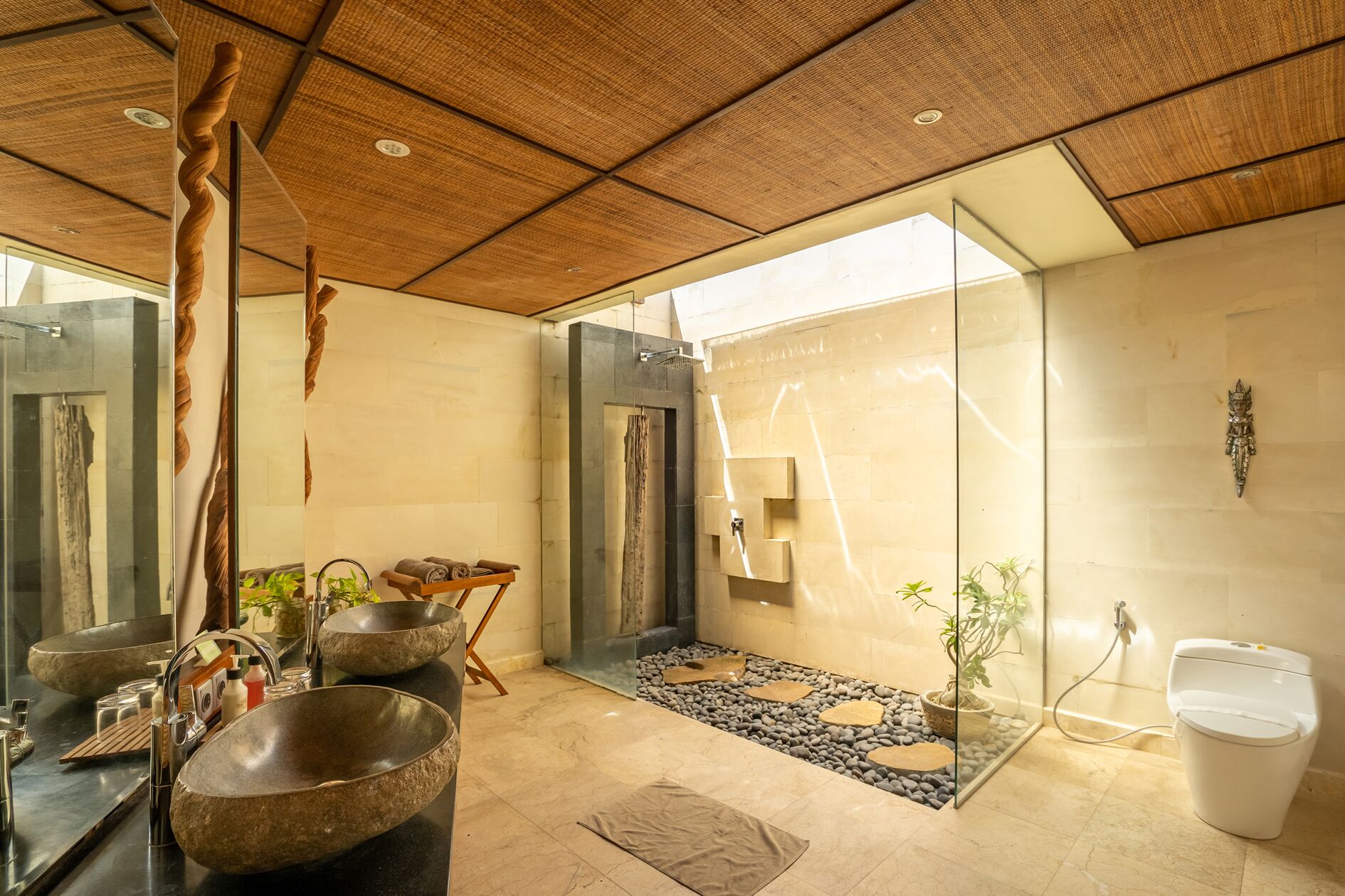 Villa, 3 camere da letto, piscina privata, vista oceano | Bagno | Vasca e doccia separate, vasca da bagno a immersione totale