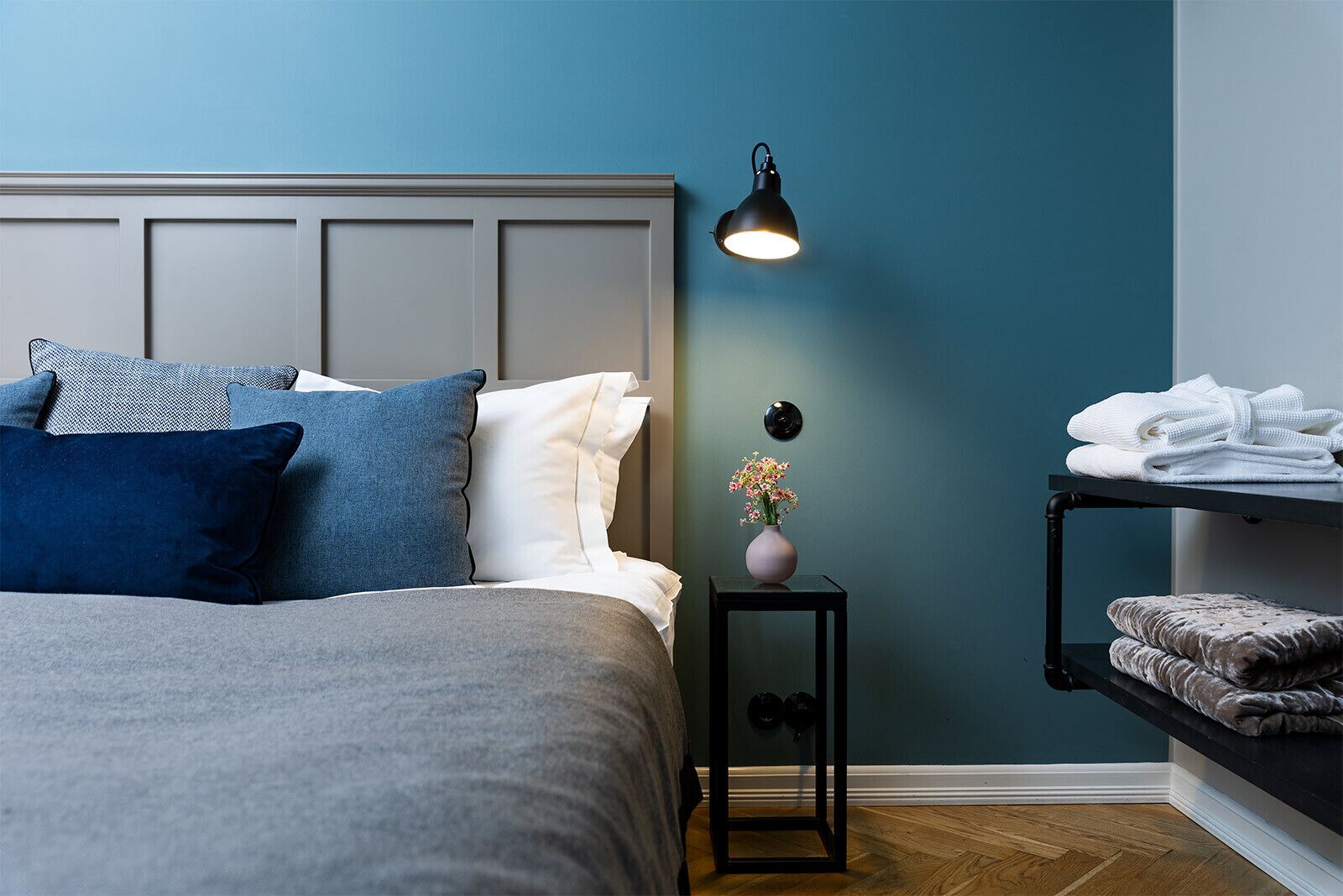 biggest room with kitchenette and balcony | premium bedding, pillow-top beds, in-room safe, individually decorated