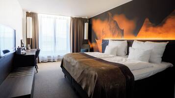 Kamar Twin Superior | Bantalan ekstra lembut, meja kerja, tirai kedap cahaya, dan seprai linen